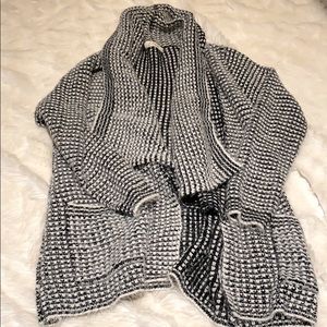 Black & White Sweater Cardigan